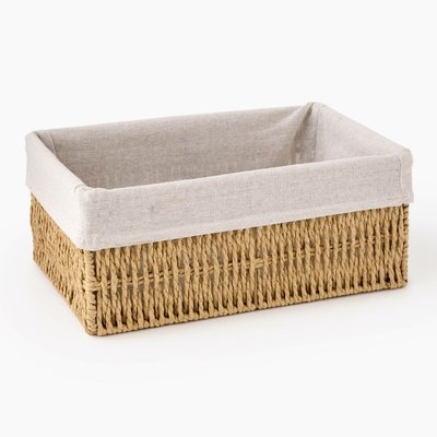 Panier de rangement rectangulaire, 29x19x12 cm, en plastique MONOPRIX