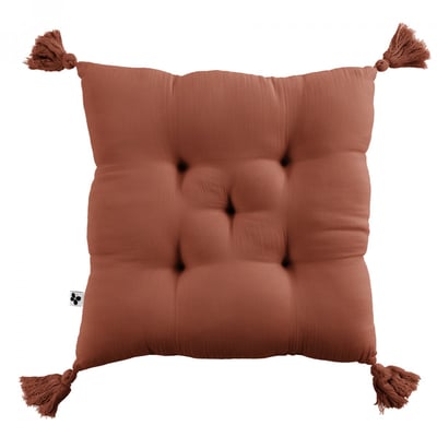 Coussin de chaise Assise matelassée gaze de coton gaia EDEN