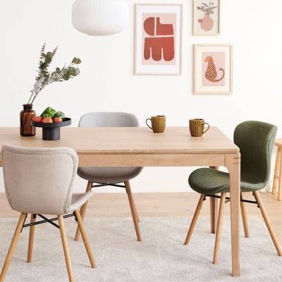 Table à manger rectangulaire extensible en bois L156/230 10 personnes - BONIE HELLIN, DEPUIS 1862