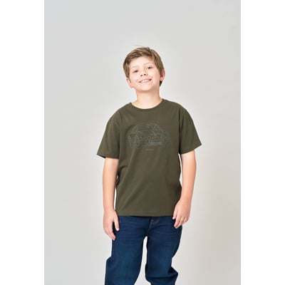 T-shirt regular garçon en 100% coton jersey avec imprimé en relief DUSTBORN DEELUXE