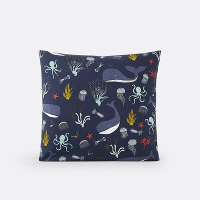 Melvil Ocean Whale 100% Cotton Child's Pillowcase LA REDOUTE INTERIEURS