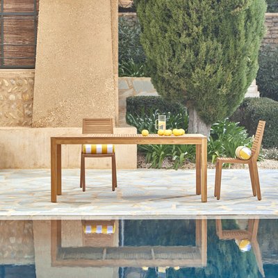 Table de jardin en teck massif 6/8 pers. TEO TIKAMOON