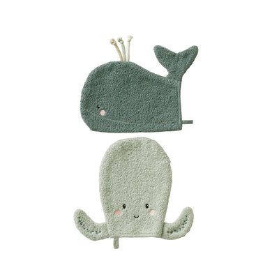 Lot de 2 gants de toilette Animorigolo VERTBAUDET