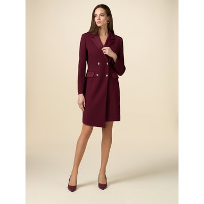 Robe manteau en néoprène crêpe OLTRE