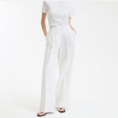 Pantalon large en lin, Signature Josepha LA REDOUTE COLLECTIONS