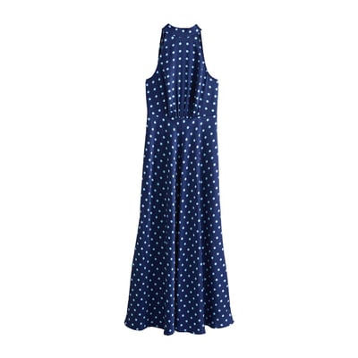 Robe texturée mi-longue en satin sans manches NEXT