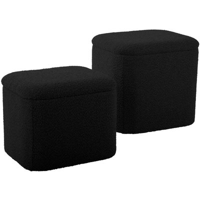 Pouf en tissu bouclette Ada LEITMOTIV