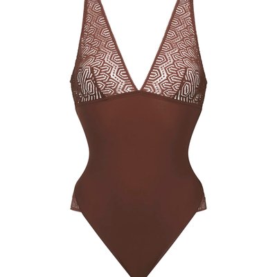 Body microfibre et dentelle graphique Mod de Dim DIM
