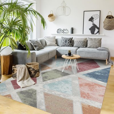 Tapis extérieur tissé kilim rectangle SOYEUX E UN AMOUR DE TAPIS