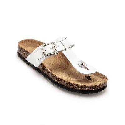 Mules à entredoigts en cuir PEDICONFORT