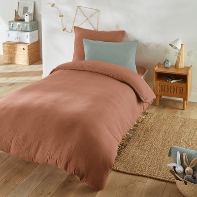 Housse de couette enfant unie gaze de coton, Kumla LA REDOUTE INTERIEURS