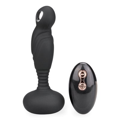 Vibromasseur vibro homme gode anal Stimulateur prostatique vibration et électrostimulation Venezia - Noir LOVE AND VIBES
