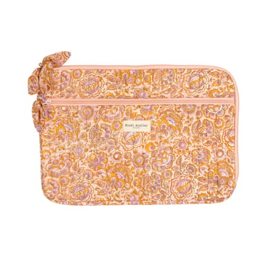 Pochette d'ordinateur en coton 15" Garda BINDI ATELIER