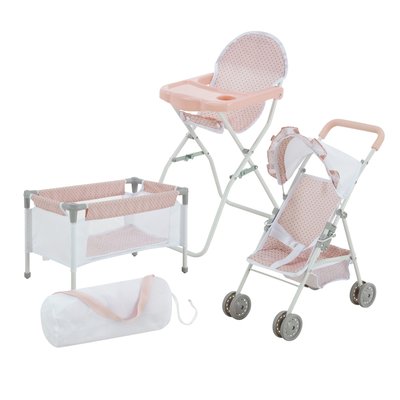 Nurserie 3pcs Lit Bebe Chaise Poussette OLIVIA'S LITTLE WORLD