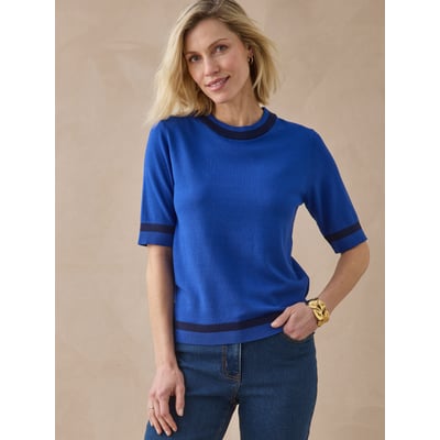 Pull col rond manches courtes DAXON