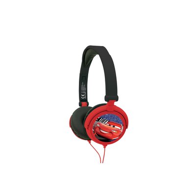 Casque stéréo filaire pliable avec limitation de volume d'écoute Disney Cars LEXIBOOK