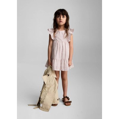 Robe rayures volants MANGO BABY