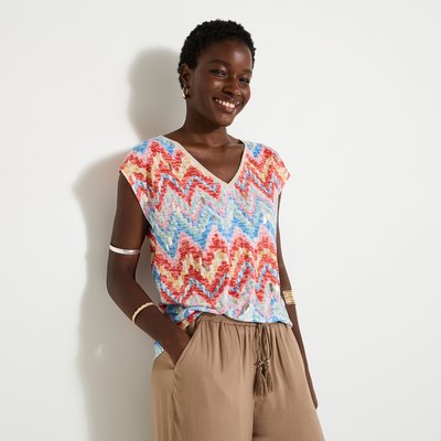 T-shirt imprimé ikat GRAIN DE MALICE
