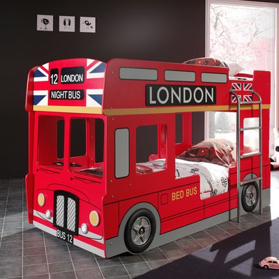 Lit superposé London Bus TERRE DE NUIT