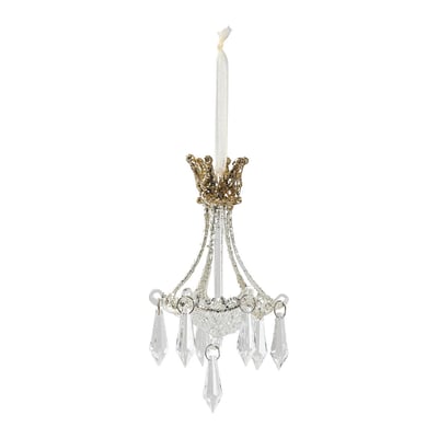 Déco Lustre à pampilles en verre royal MATHILDE M