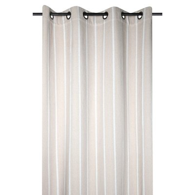 Rideau à œillets 135x260  St Trop marine coton DECORATIE