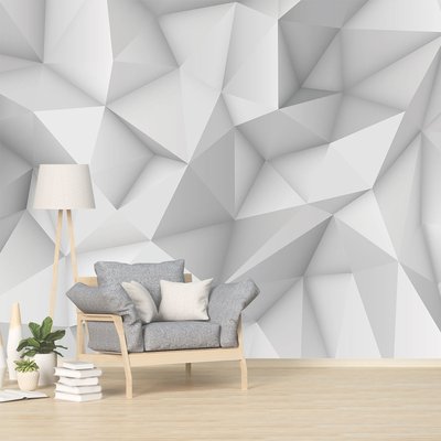 Papier peint vision blanc 3d HEXOA