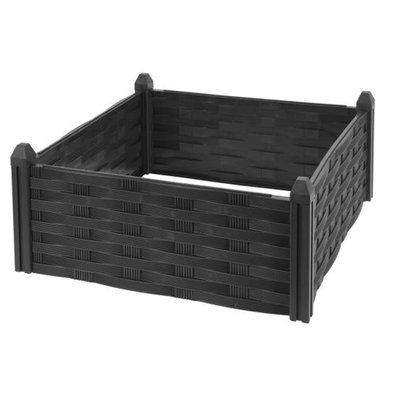 Carré potager en polypropylène marron 45x45x18cm WADIGA