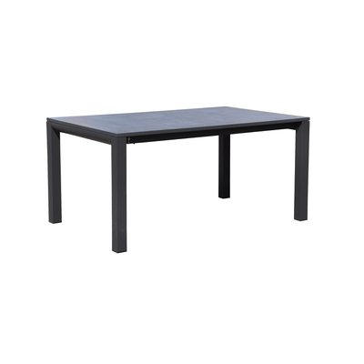 Table de jardin extensible 180/240 cm en aluminium plateau verre PIER IMPORT