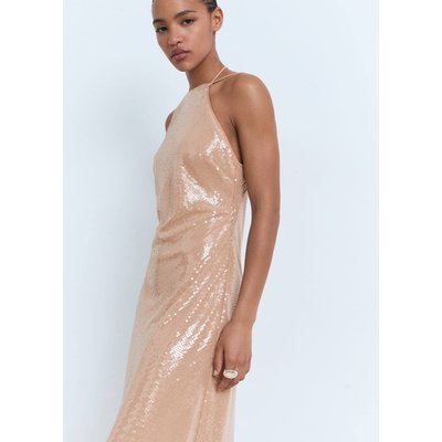 Robe sequins à emmanchures américaines MANGO