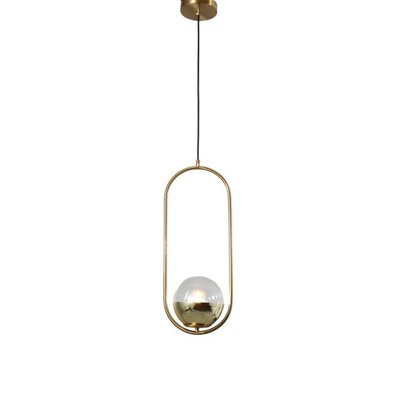 Suspension dorée à boule en verre - NUCCIA KOSILUM