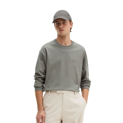 T-shirt long relaxed en jersey de coton bio épais MARC O'POLO