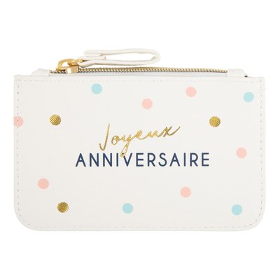 Petite pochette Joyeux anniversaire DRAEGER PARIS