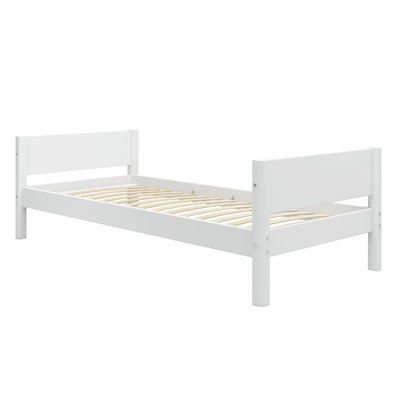 Lit simple en bois et pieds en pin massif FLEXA