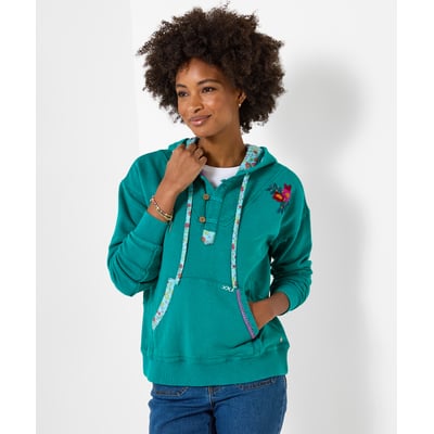 Sweat à Capuche à Broderie Florale Freya JOE BROWNS