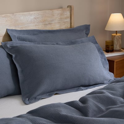 Hebden Relaxed Waffle 100% Cotton Pillowcase YARD
