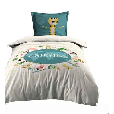 Housse de couette + 1 taie La ronde des amis EDEN