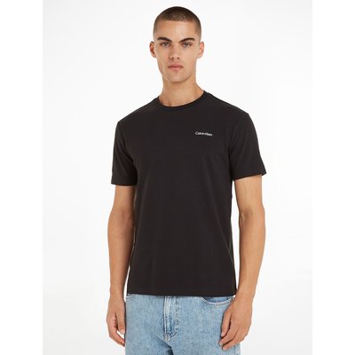 T-shirt met korte mouwen en klein logo op de borst CALVIN KLEIN