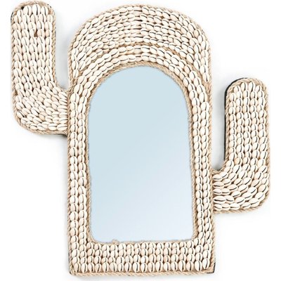 Miroir en coquillages, forme cactus, Bali Bazar RECOLLECTION
