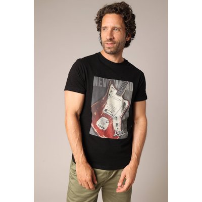 T-shirt  imprimé guitare vintage, esprit rock'n'roll en 100 % coton. STARDUST DEELUXE