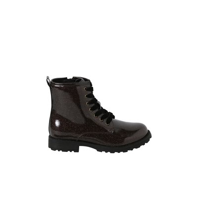 Boots vernies à lacets et zippées VERTBAUDET