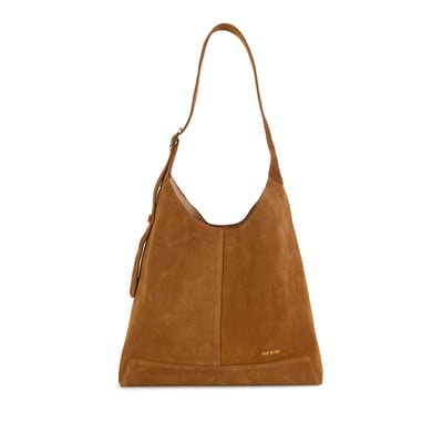 Sac porté épaule en cuir suédé, DONNA NAT & NIN