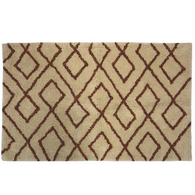 Tapis de bain déco géométrique en coton NOMADE GUY LEVASSEUR