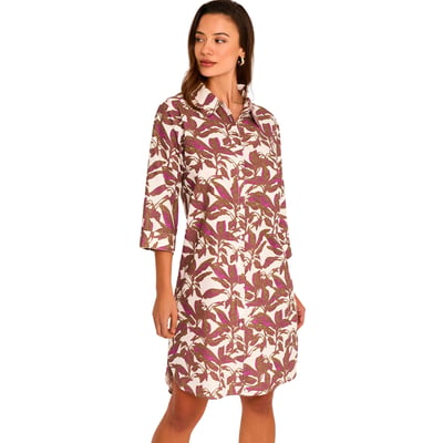 Robe chemise de plage manches trois-quarts SALVIA SELMARK MARE