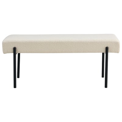 Banc en Tissu bouclette - ROMEO BEST MOBILIER