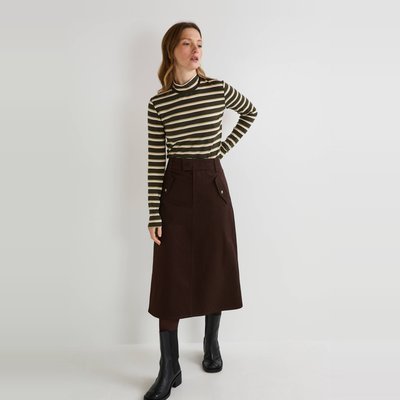 Jupe midi en coton BIO MONOPRIX