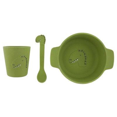 Set repas en silicone Mr Dino TRIXIE