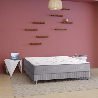 Matelas ressorts 25cm, sommier pieds SW3 SIMMONS