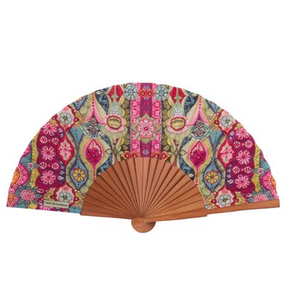 Eventail en bois et toile coton BOHEME VENT DE BOHÈME