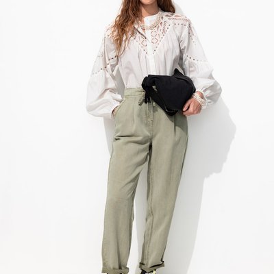 Pantalon chino en lyocell PROMOD