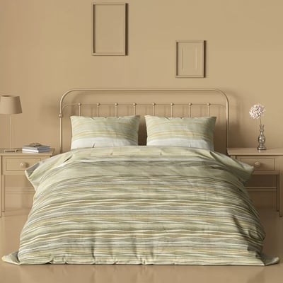 Housse de couette satin de coton STRATES GARNIER THIEBAUT